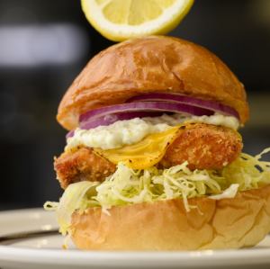 Salmon Cheese Burger