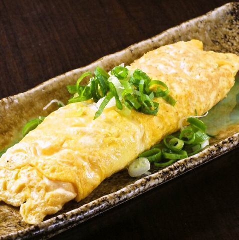 キャベツたっぷりとん平焼き/明太チーズオムレツ