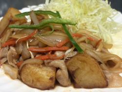 豚肉とポテトの生姜焼き