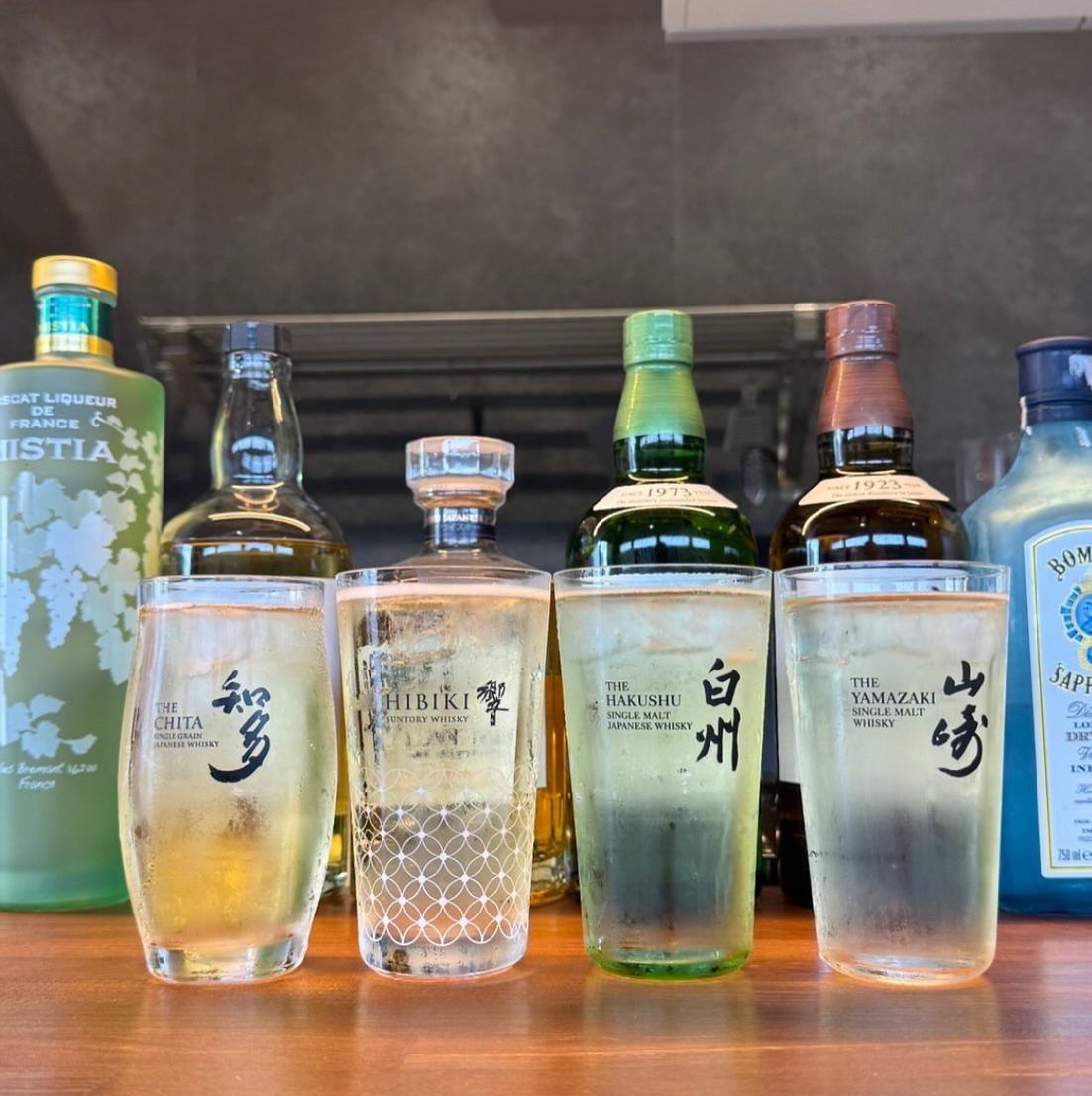 ジャパニーズウイスキーも多数有◎専用グラスで更においしく♪