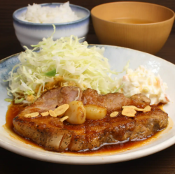 とんてき定食　超１(肉1枚)