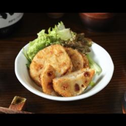 炸莲藕三明治