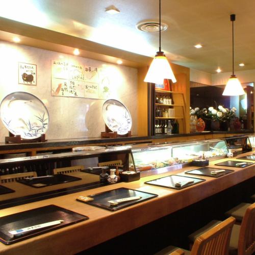 [Counter seat] The counter seat on the right side of the store on the 1st floor!A Japanese space in the store full of Japanese atmosphere! A special seat with a powerful impression that you can see cooking in front of you.Great for a single person as well as a date.