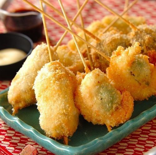 揚げ物好き必見の串揚げ食べ放題！