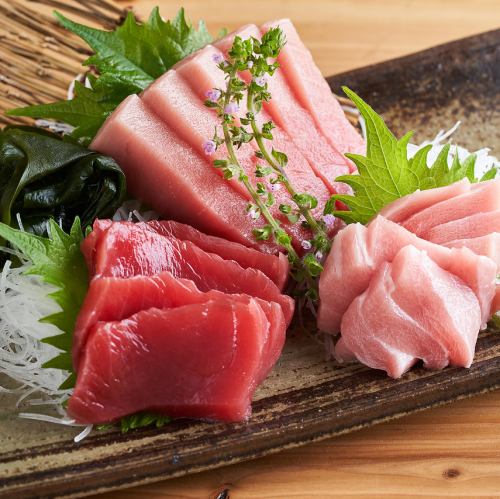 刺身3点盛り合わせ