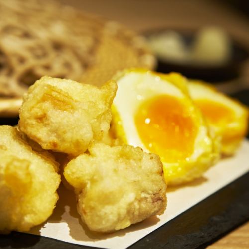 1 soft-boiled egg tempura