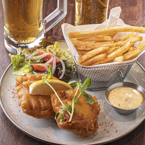 ≪当店人気No,1フード☆≫お酒と相性が抜群！アイルランドの雰囲気を愉しむ”フィッシュアンドチップス”
