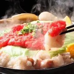 Hakata motsunabe that melts in umami, with plenty of mentaiko