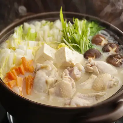 Taste with a special soup! Discerning domestic chicken hot pot
