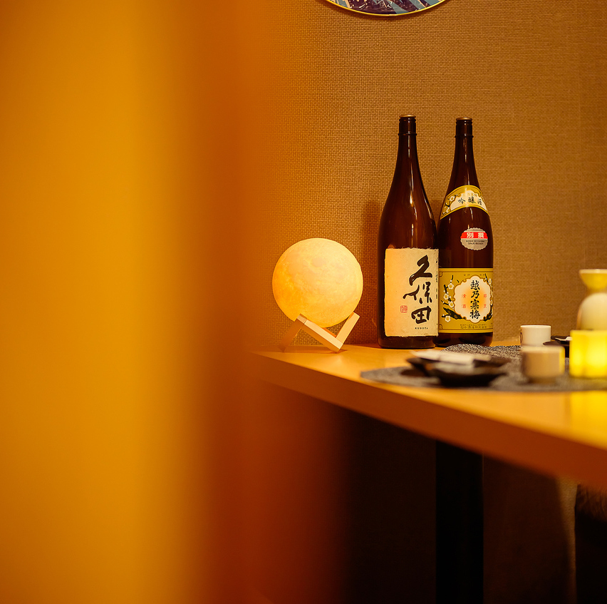 All seats are in private rooms! A relaxing space based on Japanese aesthetics!