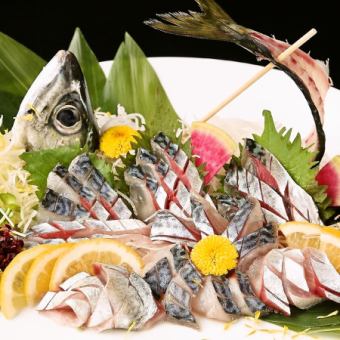 Fresh Bungo mackerel sashimi (one fish)
