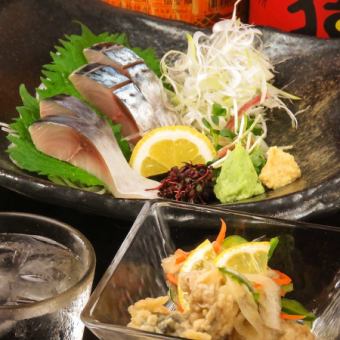 平日18時まで来店限定【店長お任せ0次会プラン】90分飲み放題+お造り食べ比べやおつまみ付2000円