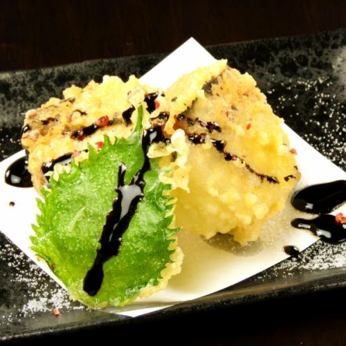 焼鯖寿司の天ぷら