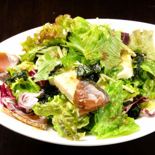 炙り漬け鯖の 和風豆腐サラダ