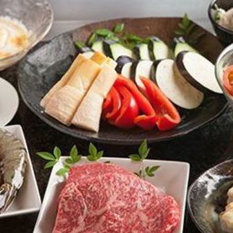 [For an anniversary one rank higher…] Seafood, Kobe beef fillet & sirloin, etc.… Itsuki course 11,000 yen (tax included)