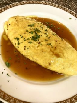 Truffle-flavored cheese omelette