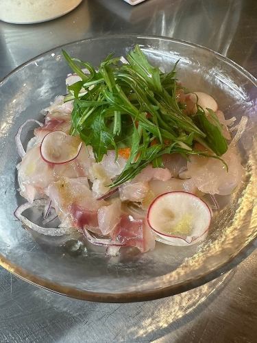 Fresh fish carpaccio