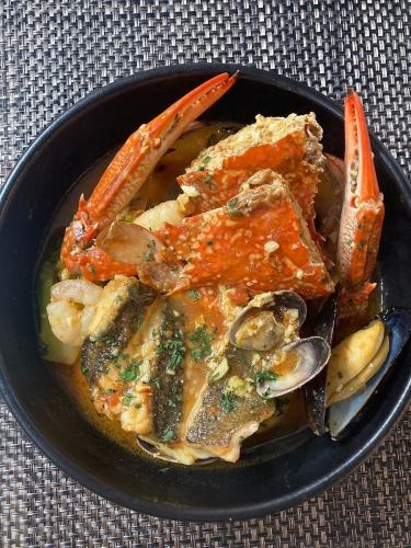 The ultimate bouillabaisse packed with the delicious flavors of seafood.