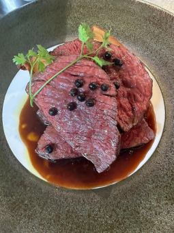 Roasted Wakkanai Ezo Venison Thigh Meat ~Marsala Sauce~