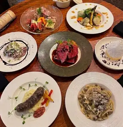 The ultimate game meat experience: A carefully selected Italian individual-serving course featuring Hokkaido brown bear, Hokkaido deer, and duck - 10 dishes total, 120 minutes of all-you-can-drink.