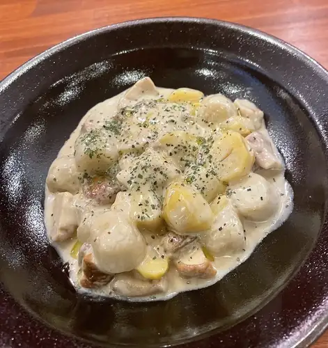 Porcini mushroom and chestnut cream gnocchi