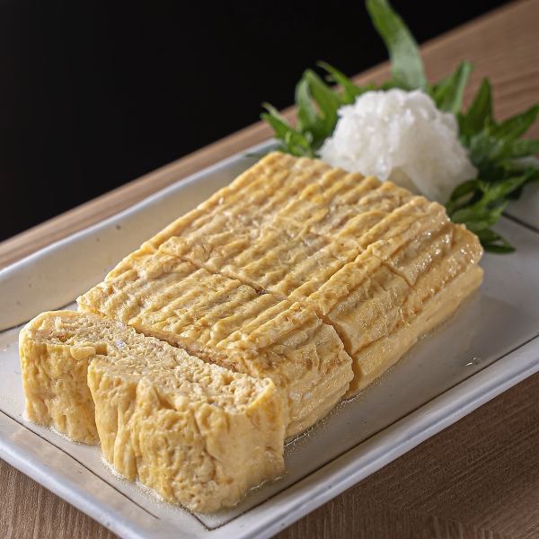 鍋のダシが決め手！絶品【だし巻き玉子】お酒と一緒にどうぞ♪480円(税込)