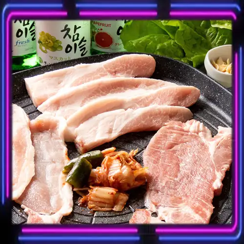 韓国料理の定番【サムギョプサルセット】