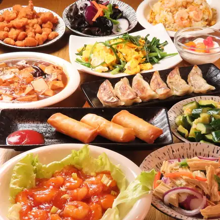 【大満足コース】ニラ玉子や軟骨などお酒が進む中華全9品＋飲放⇒5000円(税込)
