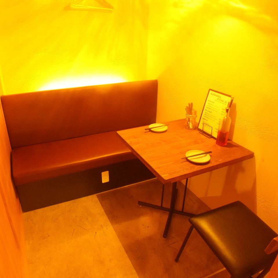 Private room seats where you can spend time with two people without worrying about the surroundings are ideal for dates ◎