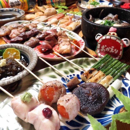 Izakaya on the Nishi Ginza Street where you can enjoy a wide variety of menus such as yakitori and skewers [Kinchanya]