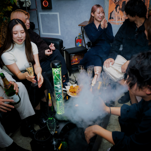 Adult drinking party in Ebisu