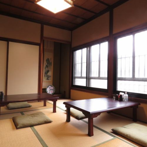 The second floor is a tasteful Japanese private room