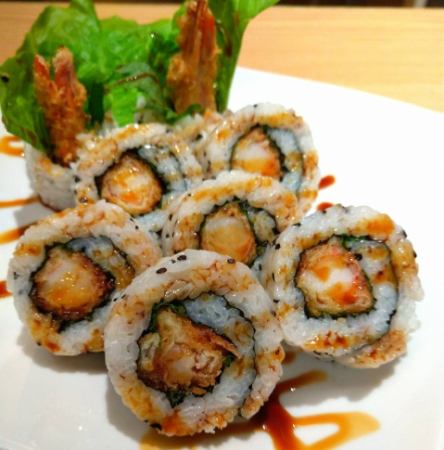 Nagoya specialty shrimp fried dragon roll sushi (8 cuts)