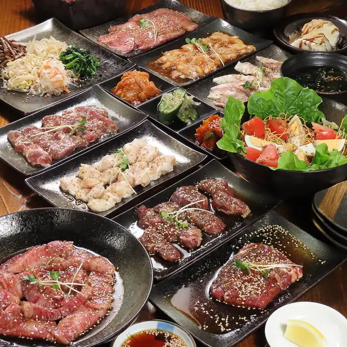 B宴会コース】全13品8000円(税込) | 炭火焼肉MIYABI