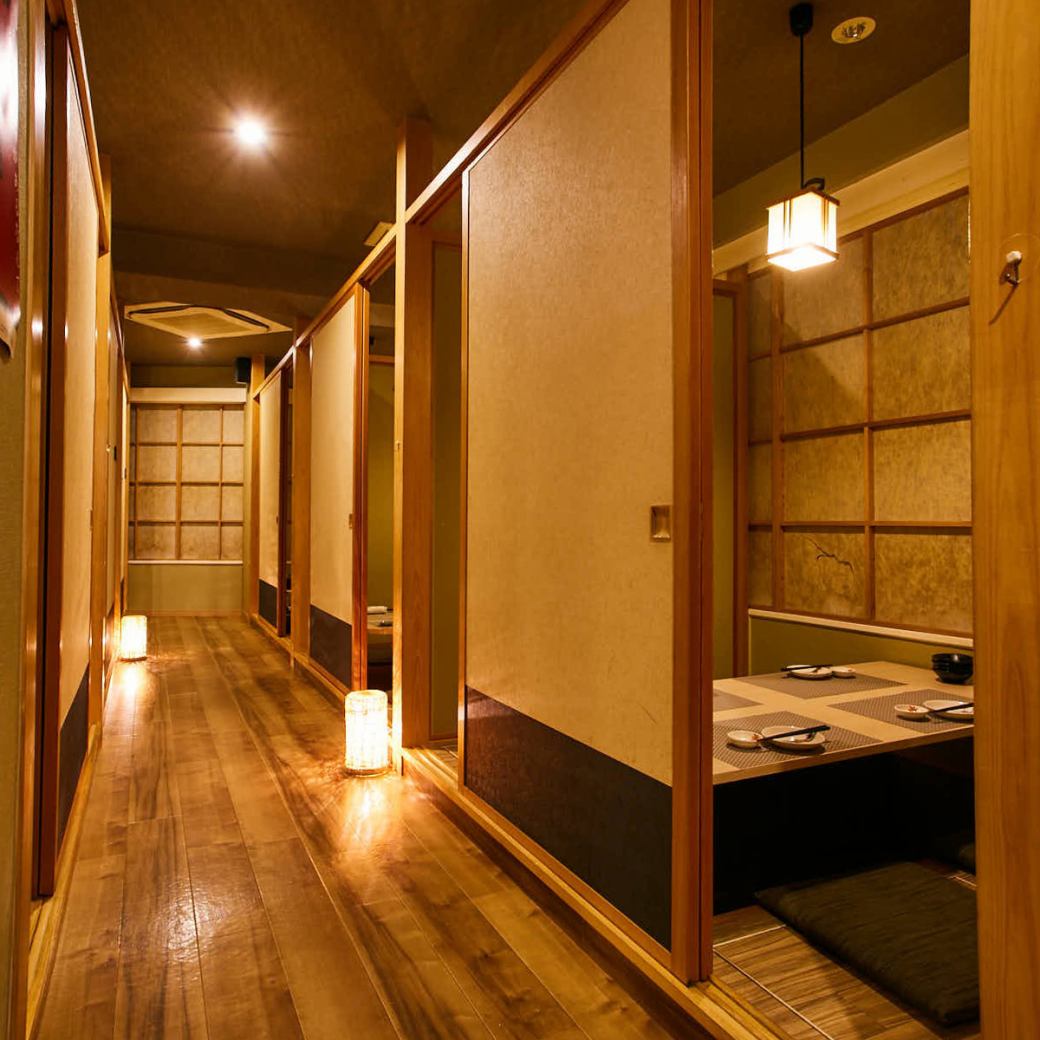 [All seats are private rooms] We offer all courses from 3,500 yen with all-you-can-drink♪