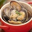 北海道産2枚貝の白ワイン蒸し