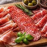 生ハムとサラミの盛り合わせ