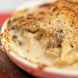 知床鶏とポルチーニ茸のグラタン