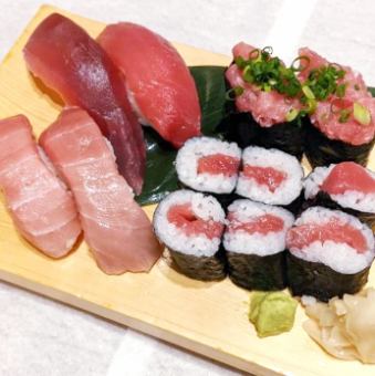 <Delicious tuna, eat and compare!> 6 pieces of tuna