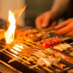 [3 hours all-you-can-drink, last order 30 minutes] 6-course meal including the yakitori restaurant's recommended dish and popular skewers for 5,000 yen