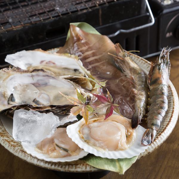 【みんなでワイワイ愉しめるワンドーム名物☆】鮮度にこだわった絶品”海鮮焼きセット” 2,178円 (税込)