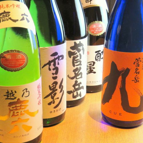 A wide selection of Niigata's finest sakes! Find the sake that suits your taste...♪
