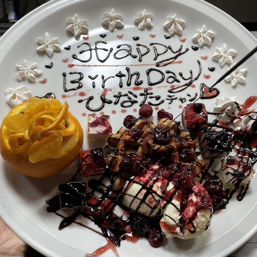 2日前までの事前予約でデザートプレート作成承ります！（有料）