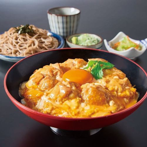 純和鶏丼と麺