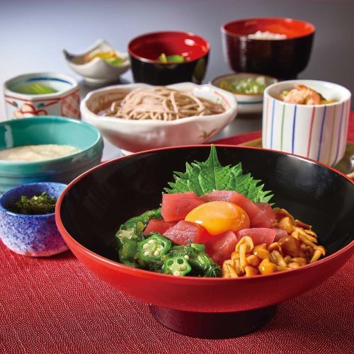 ねばとろまぐろ定食 お得な茶碗蒸し付