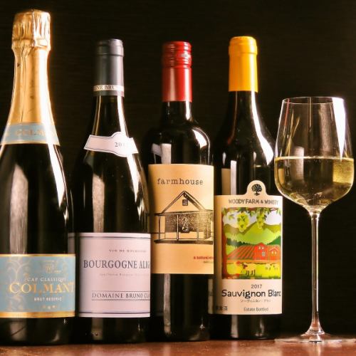 Various wines are also available perfect for seafood dishes.