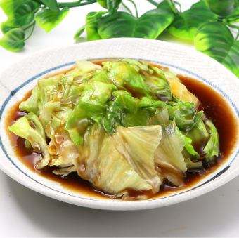 レタスのオイスターソース炒め/豆腐玉子炒め