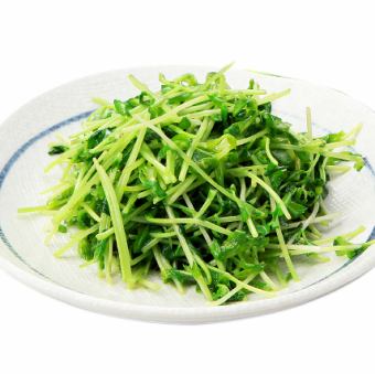 豚肉とナスの辛子炒め/トウミョウのさっぱり炒め