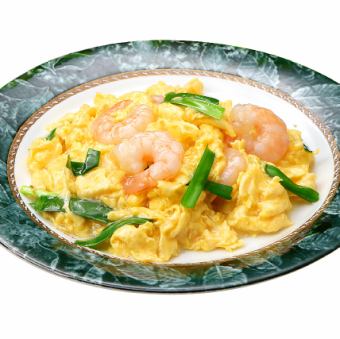 キャベツと春雨の四川風炒め/エビと玉子のふわふわ炒め/玉子とトマトの炒め