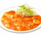 エビチリソース炒め/白身魚の甘酢あんかけ